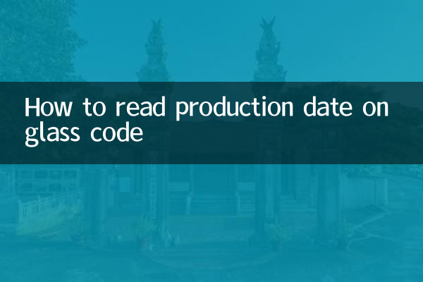 ガラスコードの製造日の見方