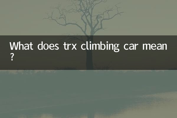 trx 클라이밍카는 무슨 뜻인가요?