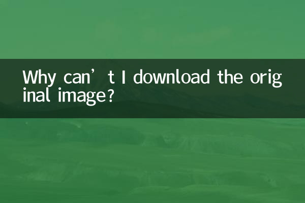Why can’t I download the original image?