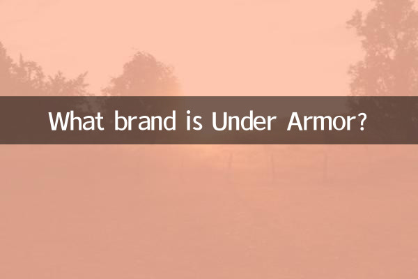 De quelle marque est Under Armour ?