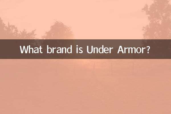 अंडर आर्मर कौन सा ब्रांड है?