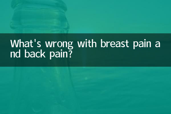 What's wrong with breast pain and back pain?