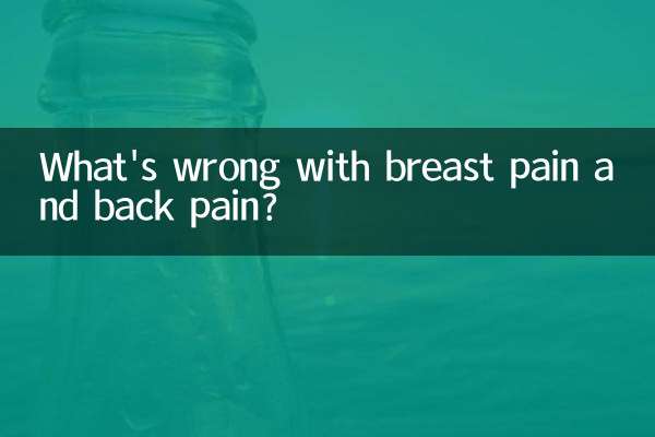 What's wrong with breast pain and back pain?
