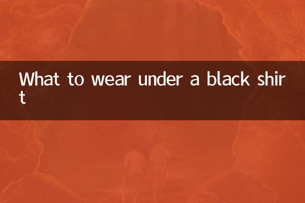 Que porter sous une chemise noire