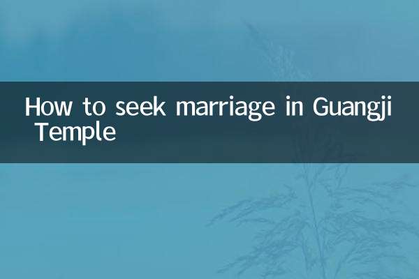 Wie man im Guangji-Tempel heiraten kann