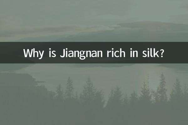 Por que Jiangnan é rico em seda?