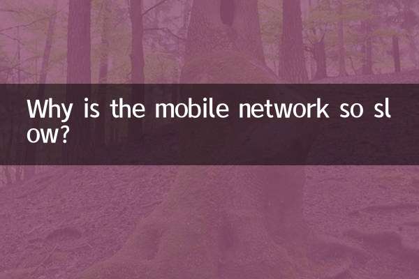 মোবাইল নেটওয়ার্ক এত ধীর কেন?