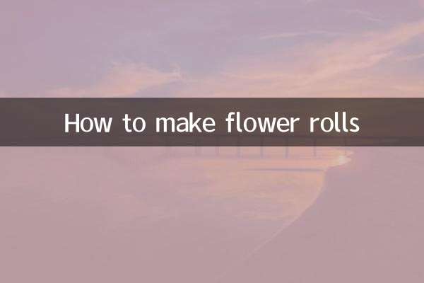 Comment faire des rouleaux de fleurs