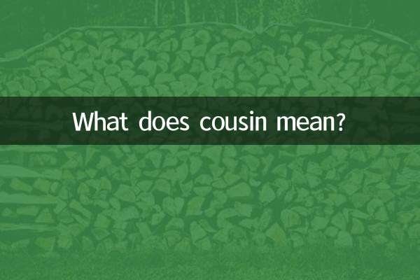 चचेरा भाई का मतलब क्या है?