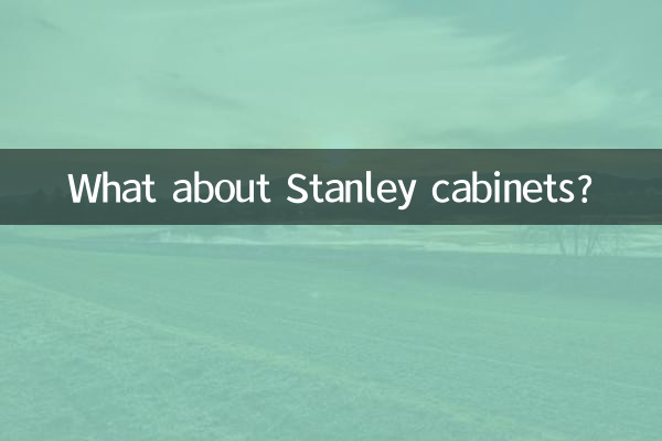 ¿Qué pasa con los gabinetes Stanley?