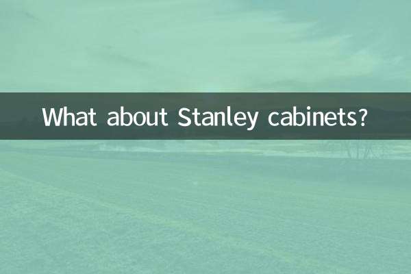 ¿Qué pasa con los gabinetes Stanley?