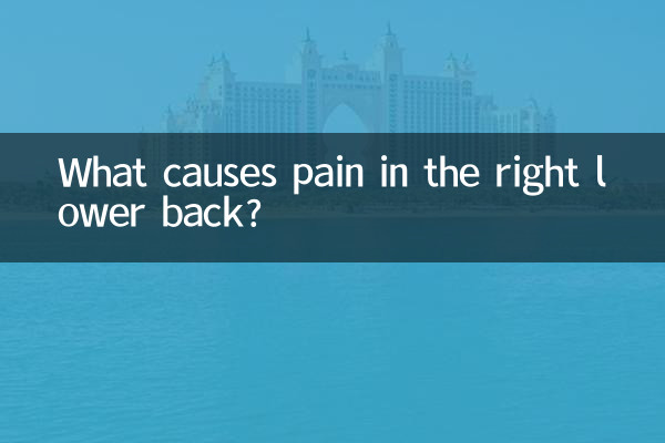 Was verursacht Schmerzen im rechten unteren Rücken?