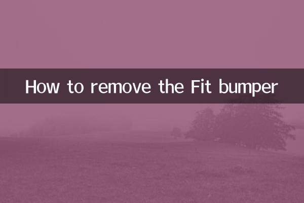 Cómo quitar el parachoques Fit