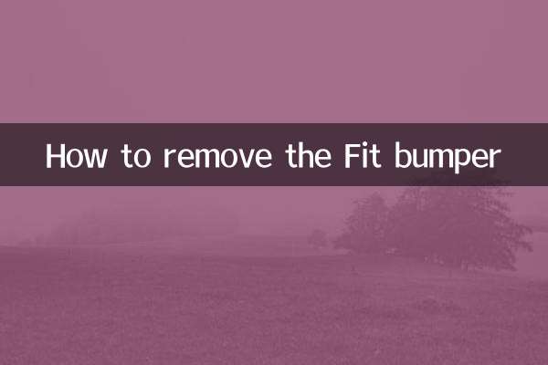 Cómo quitar el parachoques Fit