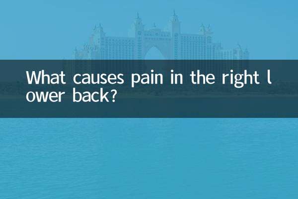 Was verursacht Schmerzen im rechten unteren Rücken?