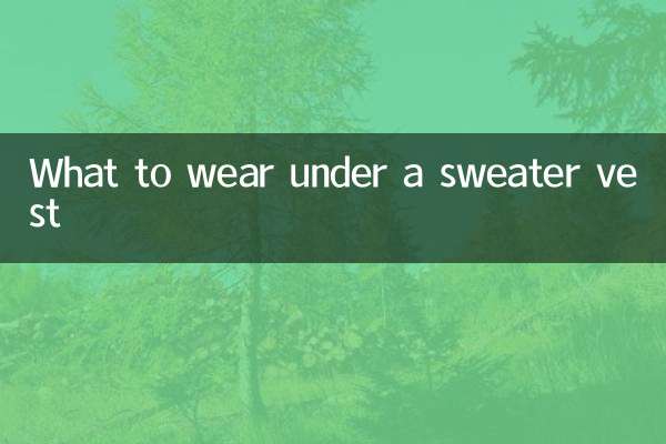 스웨터 조끼 안에 무엇을 입을까요?