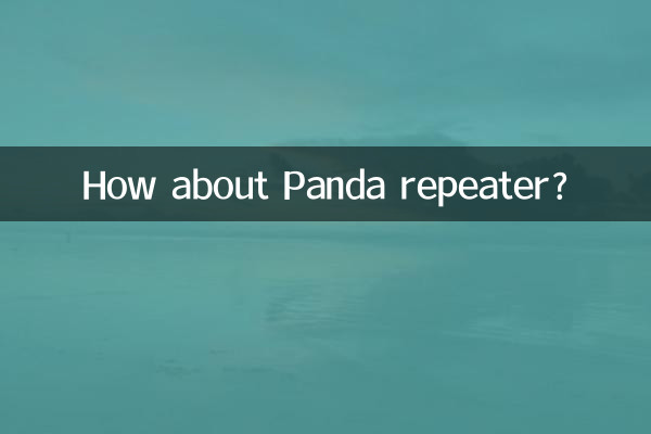Wie wäre es mit einem Panda-Repeater?