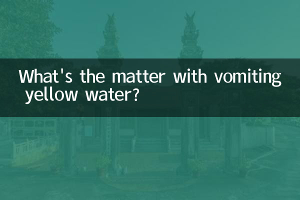 Was ist los mit dem Erbrechen von gelbem Wasser?