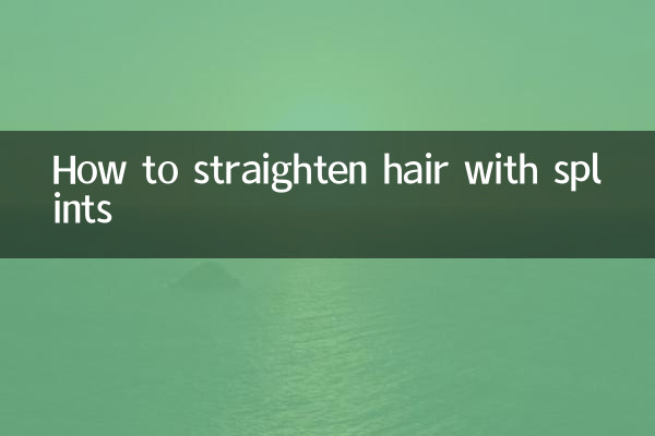 Como alisar o cabelo com talas