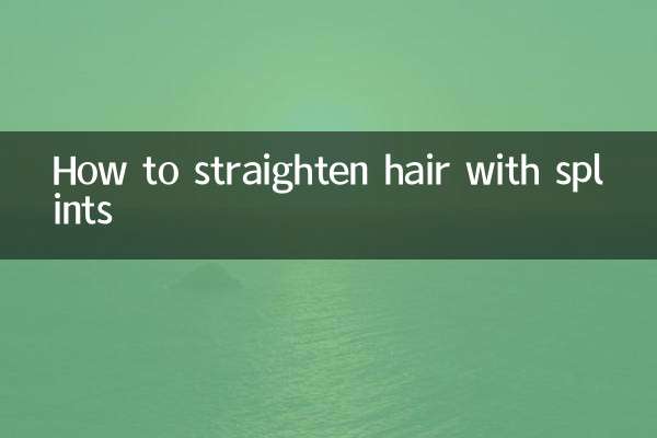 Como alisar o cabelo com talas