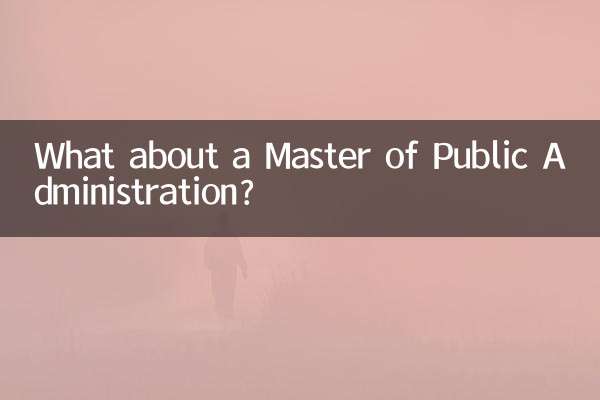 行政学修士はどうでしょうか？