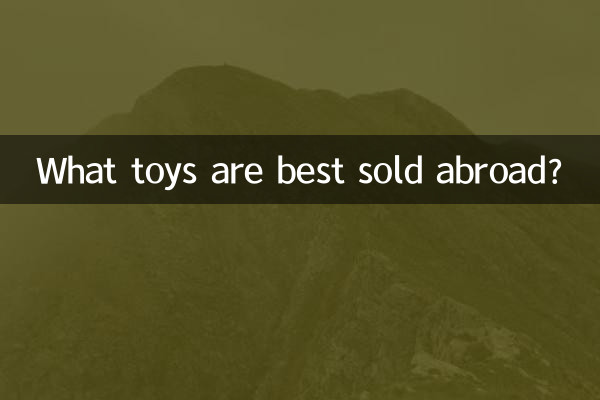 Welche Spielzeuge werden im Ausland am besten verkauft?