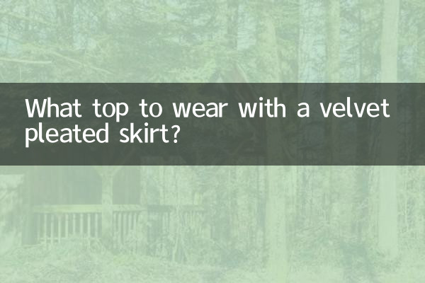 벨벳 플리츠 스커트에 어떤 상의를 입을까요?