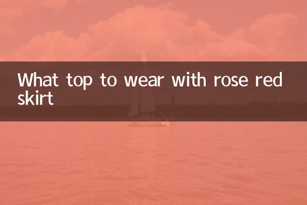 What top to wear with rose red skirt