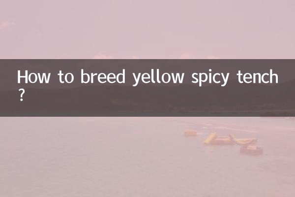 Como criar tenca picante amarela?