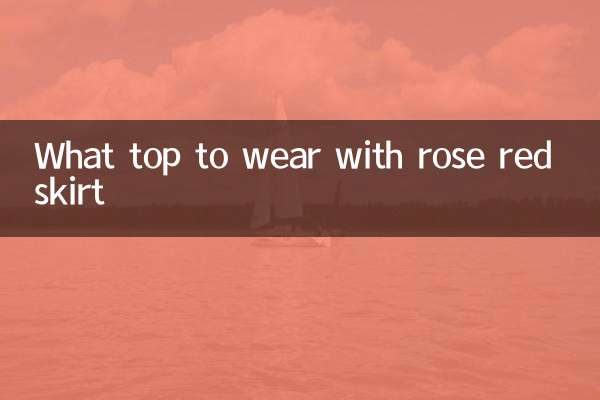 What top to wear with rose red skirt