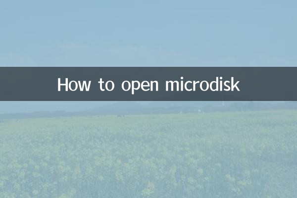 Cómo abrir un microdisco