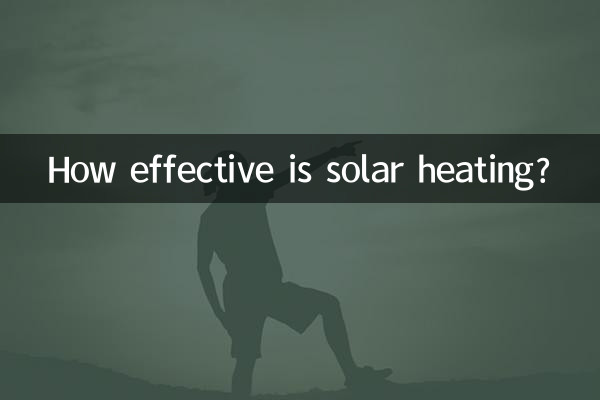 Quelle est l’efficacité du chauffage solaire ?