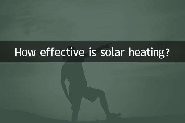 Quelle est l’efficacité du chauffage solaire ?