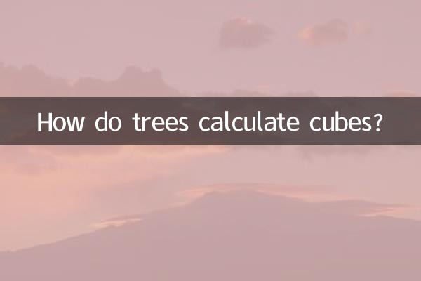 树木怎么算立方