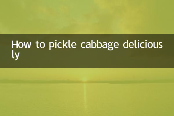 Cómo encurtir deliciosamente repollo