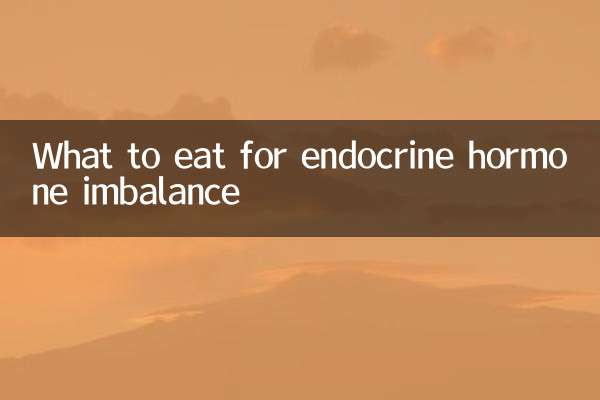 Qué comer para el desequilibrio hormonal endocrino