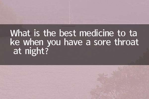 Какое лекарство лучше всего принять, если болит горло по ночам?