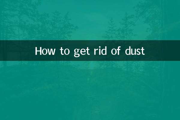 먼지를 제거하는 방법