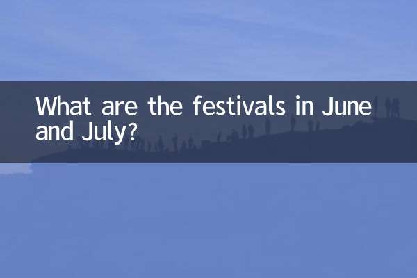 ¿Cuáles son las fiestas de junio y julio?