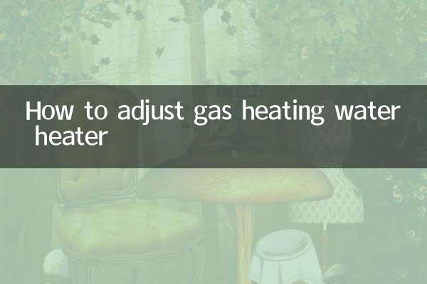 Cómo ajustar el calentador de agua de calefacción a gas.