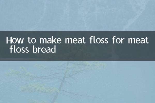 Как сделать зубную нить для хлеба из мясной нити