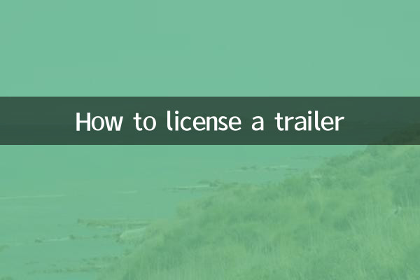 ٹریلر کو کیسے لائسنس دیں