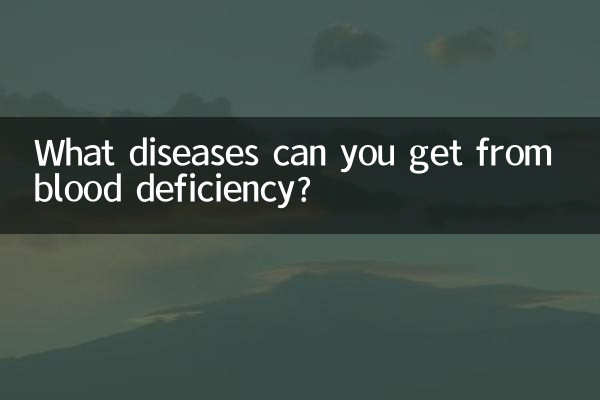 Quali malattie si possono contrarre da una carenza di sangue?