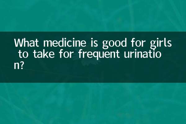 Quel médicament les filles peuvent-elles prendre en cas de mictions fréquentes ?