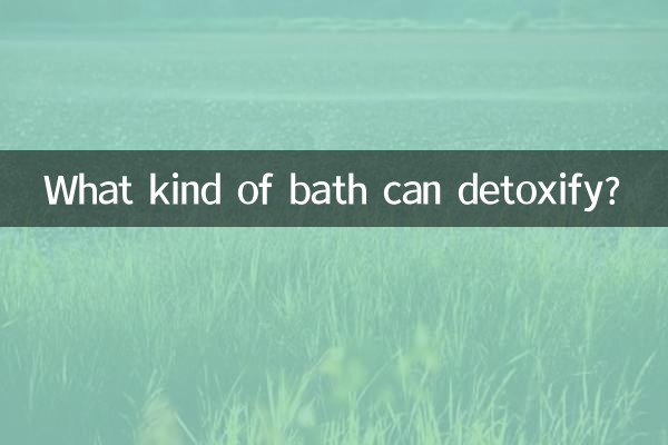 ¿Qué tipo de baño puede desintoxicar?
