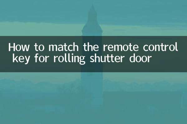 Como combinar a chave do controle remoto para porta de persiana