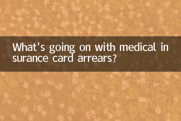 चिकित्सा बीमा कार्ड की बकाया राशि का क्या हो रहा है?