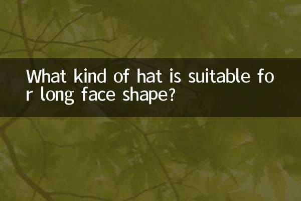 Quel type de chapeau convient aux visages longs ?