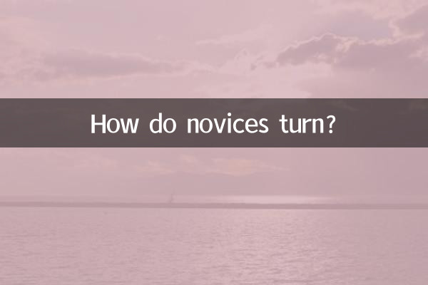 ¿Cómo giran los novatos?