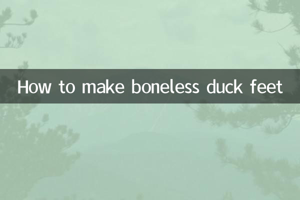Comment faire des pattes de canard désossées